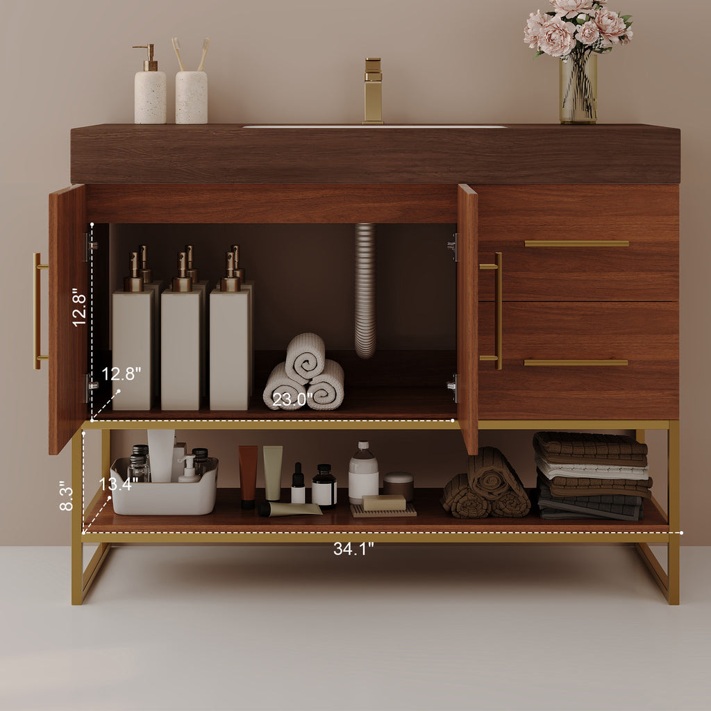 36" Modern Free-Standing Bathroom Vanity