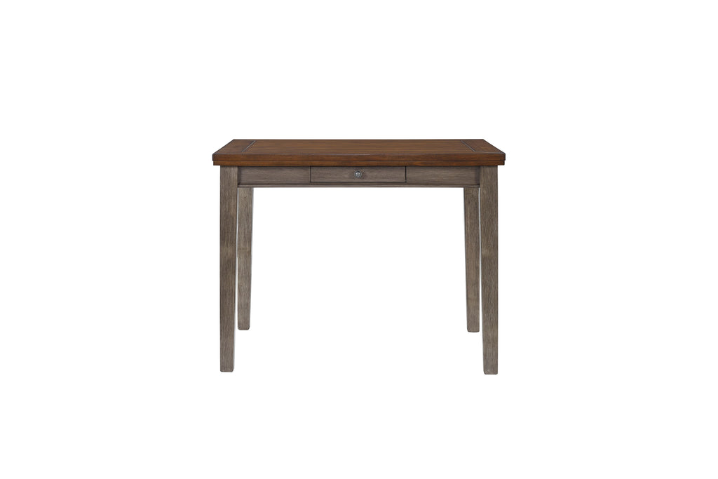 Counter Height Two Tone 4 Drawer Dining Table