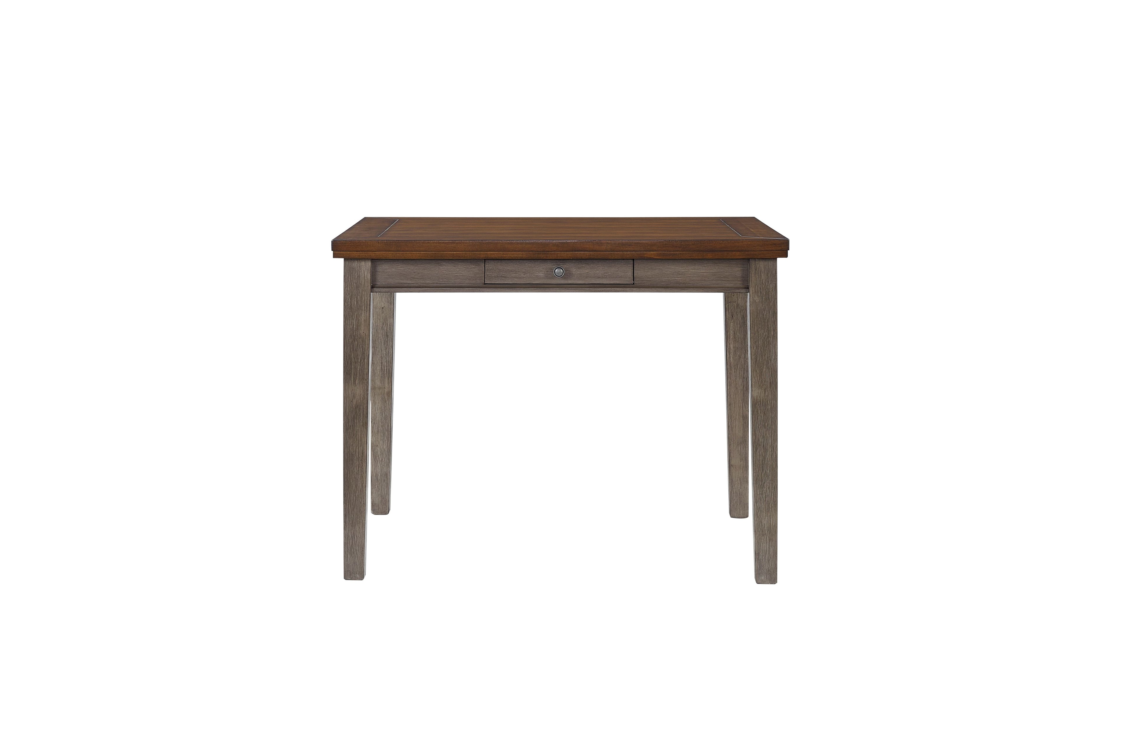 Counter Height Two Tone 4 Drawer Dining Table