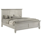 Hazelwood Distressed Wood Panel Bed