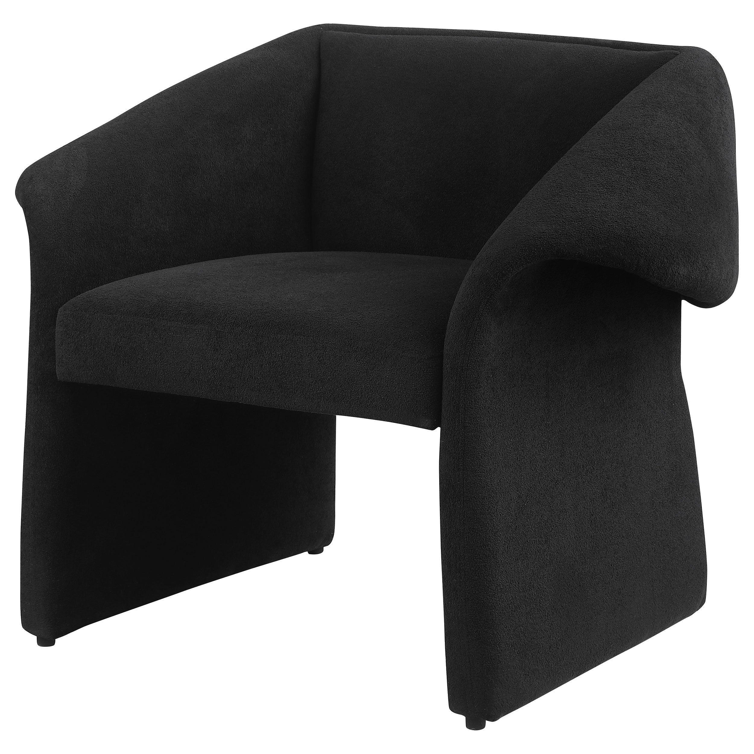 Ramsey Upholstered Sloped Arm Accent Chair Black-