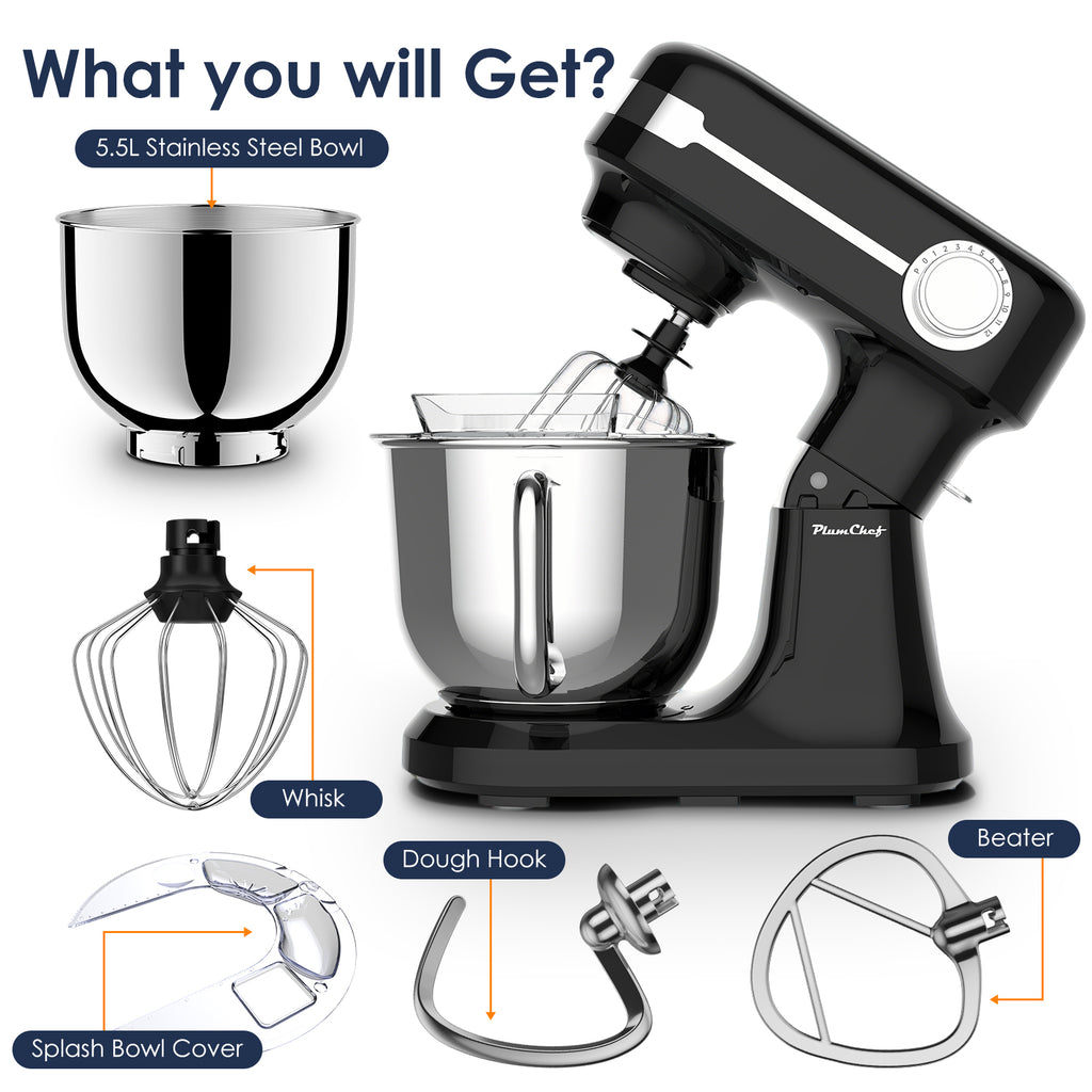 Plum Chef 5.5QT Electric Stand Mixer