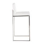 30" Contemporary High Back Barstool Set of Three