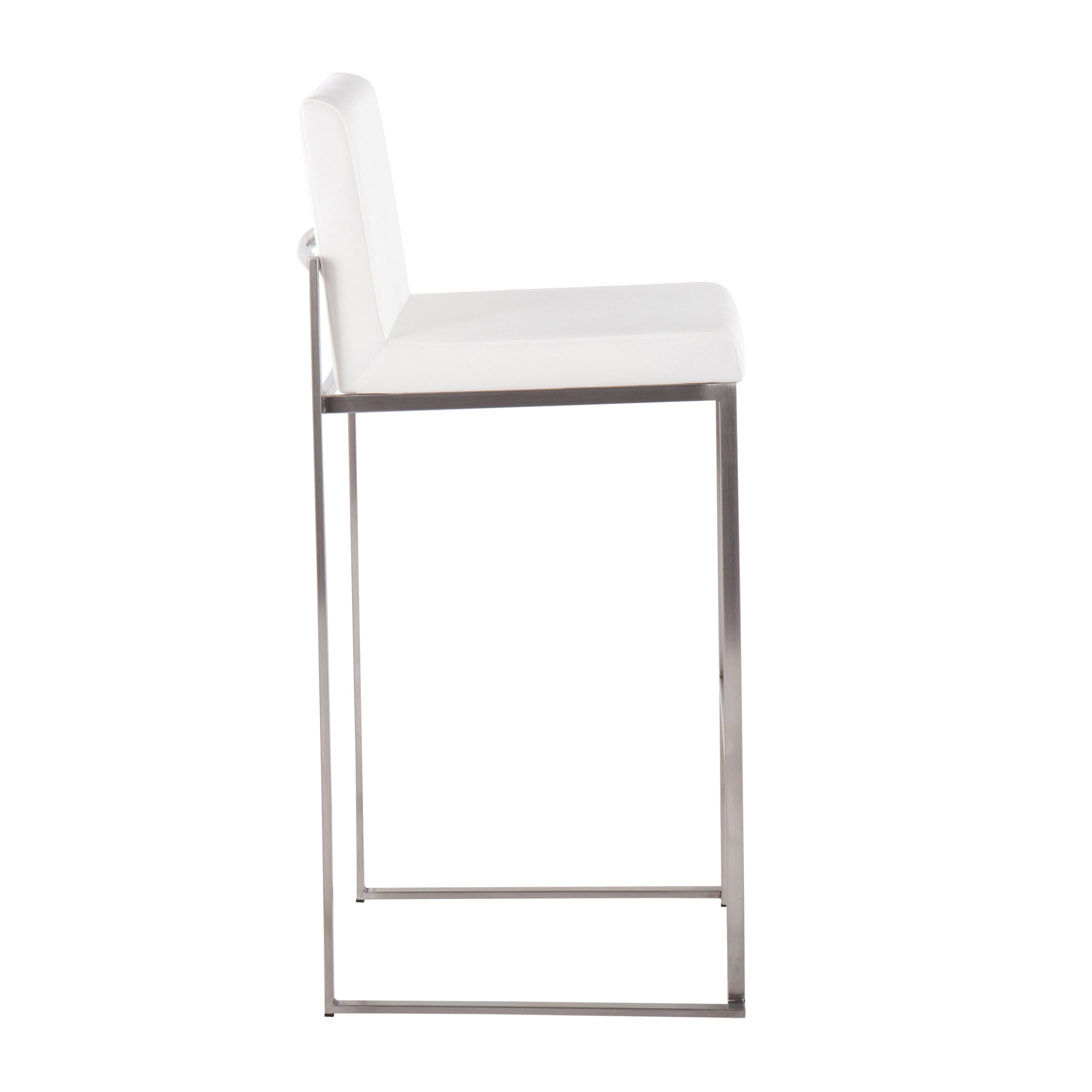 30" Contemporary High Back Barstool Set of Three