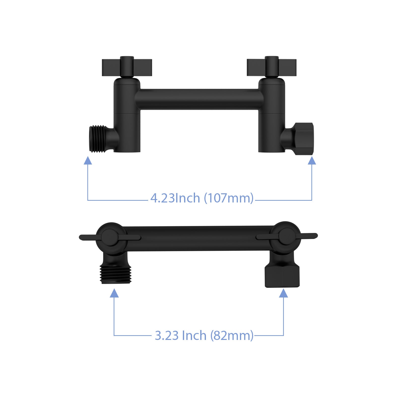 4" Stainless Steel Extends Shower Arm