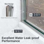 Semi-Frameless Double Sliding Shower Door