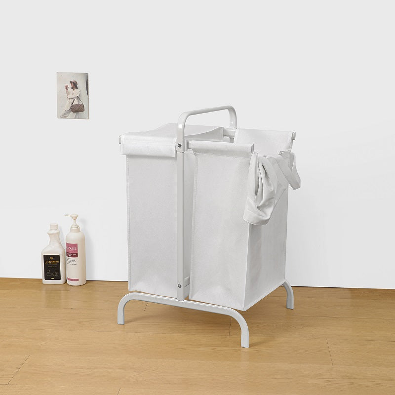 2-Tier Laundry Hamper 110L with Lid and Sorting Cards