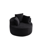 43-Inch Round Corduroy Single Sofa