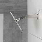Brushed Nickel Shower Arm with Flange
