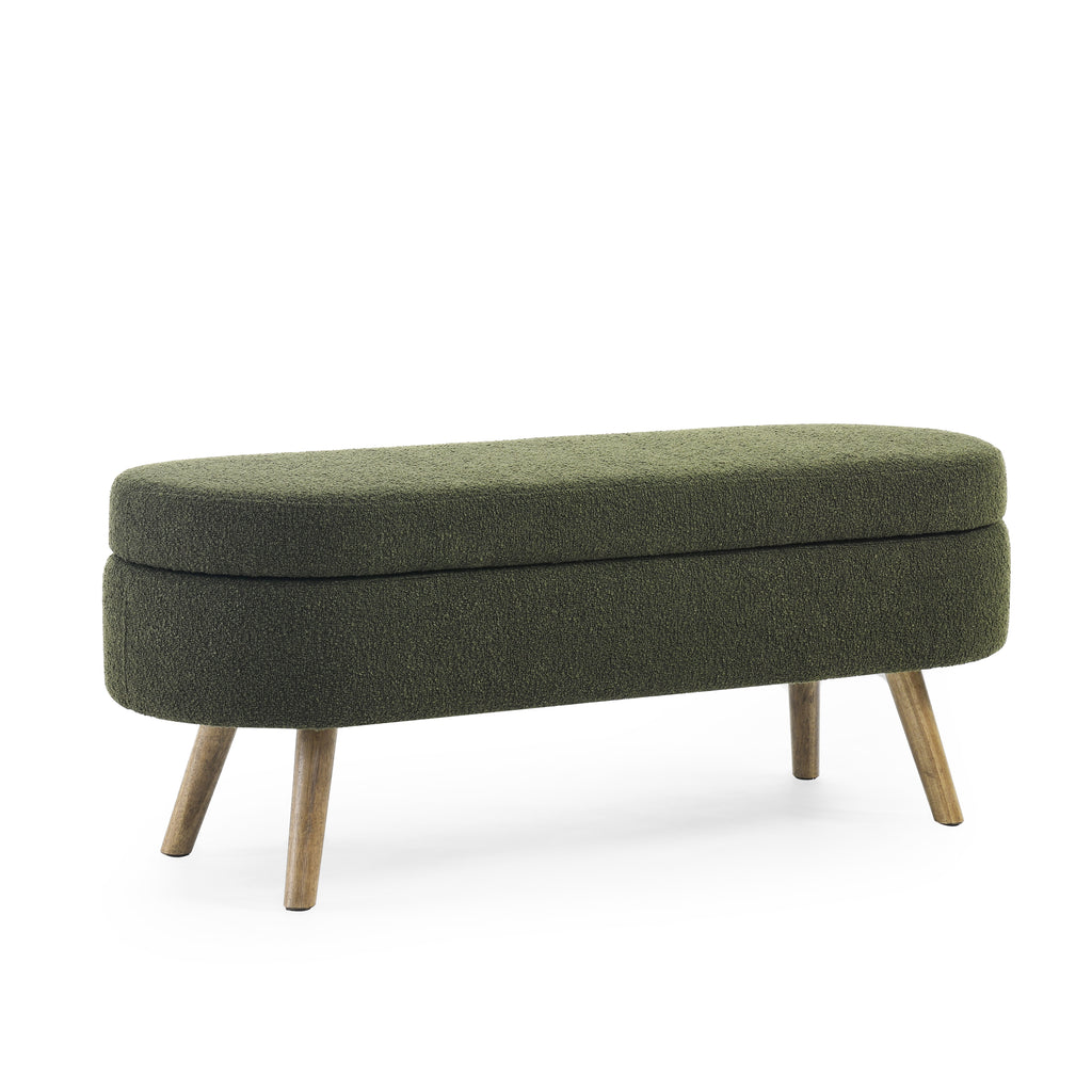 Ottoman Oval Storage Bench