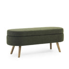 Ottoman Oval Storage Bench