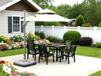 HDPE Outdoor Patio Dining Set - Table and 6 Chairs