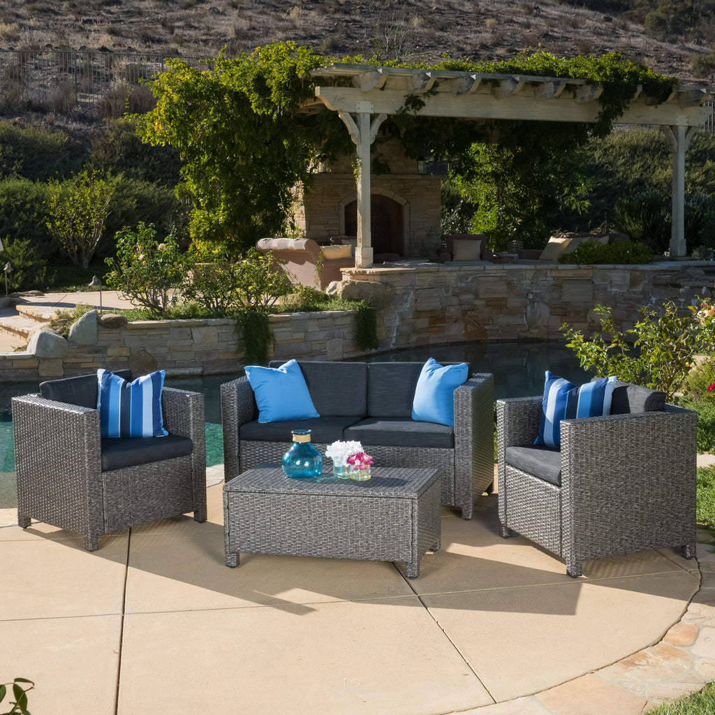 Puerta 4-Piece Outdoor Wicker Sofa Set