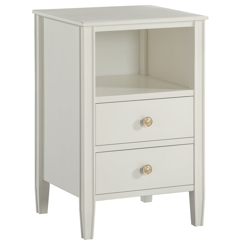 Winston 2-Drawer Storage Nightstand - Antique