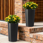 2 Pack Tall 21.7 in Planters for Outdoor Plants