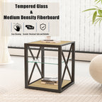 Modern End Table Nightstand for Bedroom & Living Room