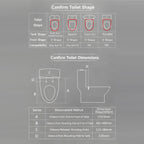 Smart Bidet Toilet Seat with Side Knob Adjustable Heated Seat