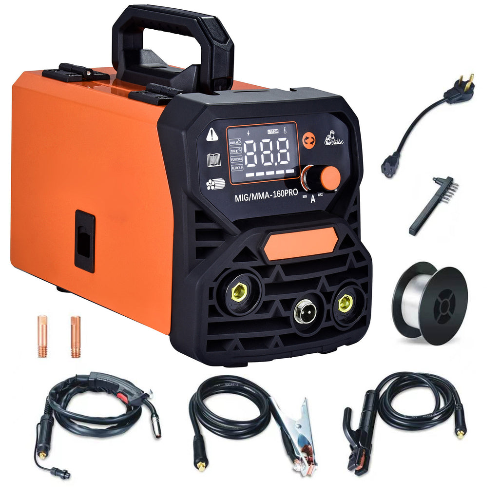 Dual Voltage 4-in-1 Welding Machine, MMA/MIG-160 Pro