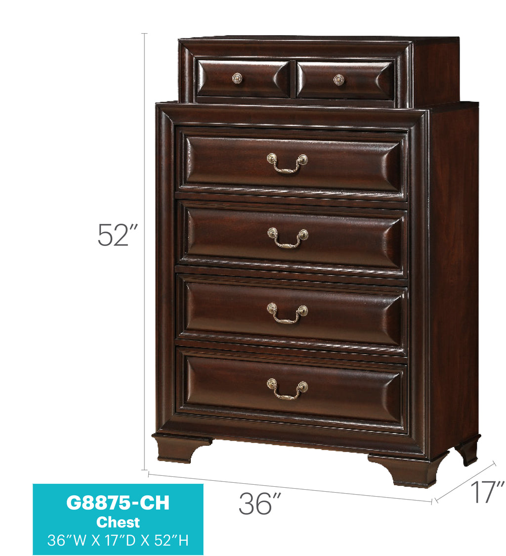 LaVita G8875-CH Chest in Cappuccino