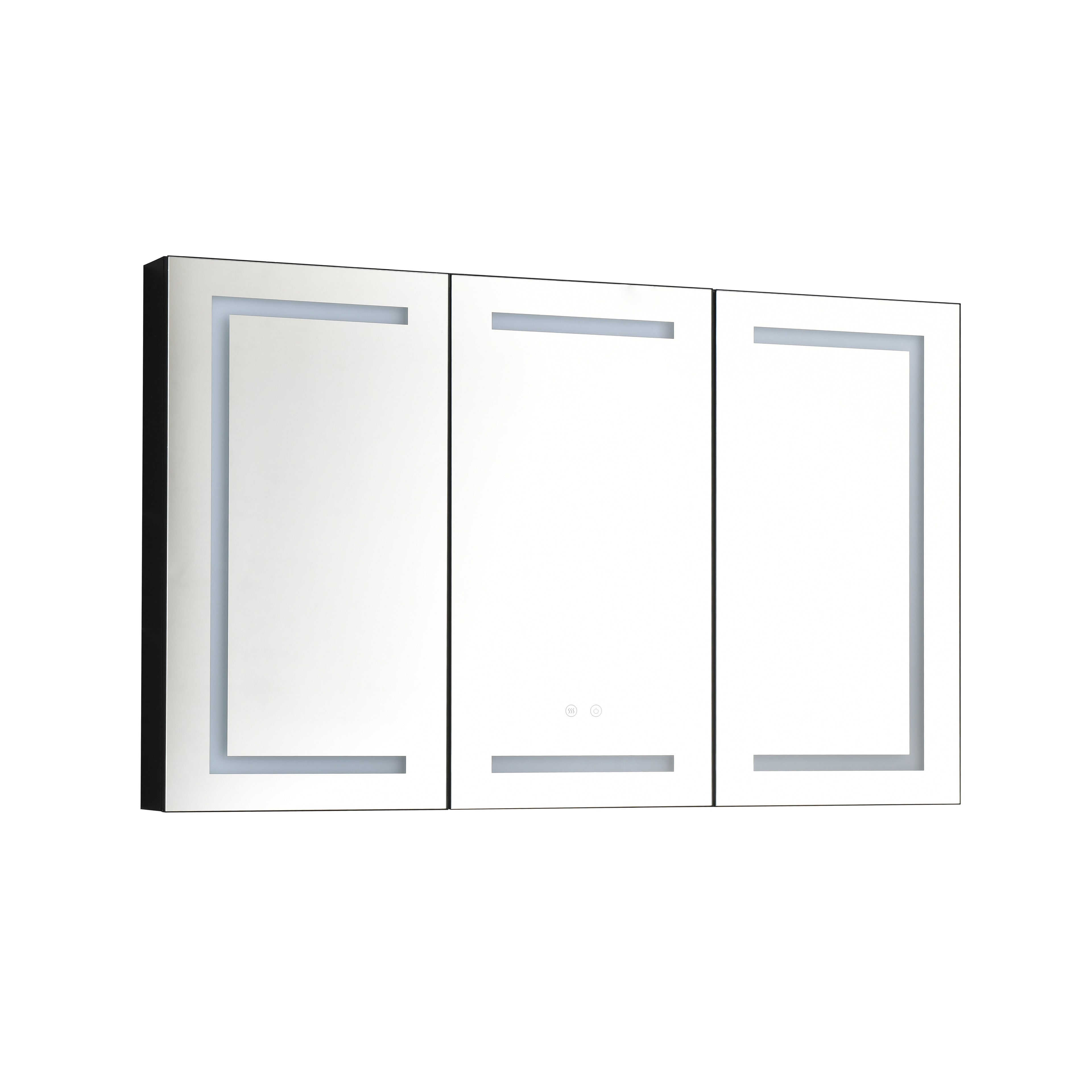 48"x30" LED Mirror Medicine Cabinet with Lights, Dimmer, and USB