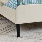 Full Size Upholstered Platform Bed Frame with 2 Storage Drawers