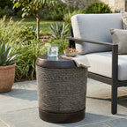 Simulated Braided Cord MGO Side Table