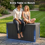 180 Gallon Large Outdoor Storage Deck Box