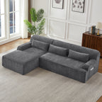 Chenille L-Shape Luxury Sectional Sofa