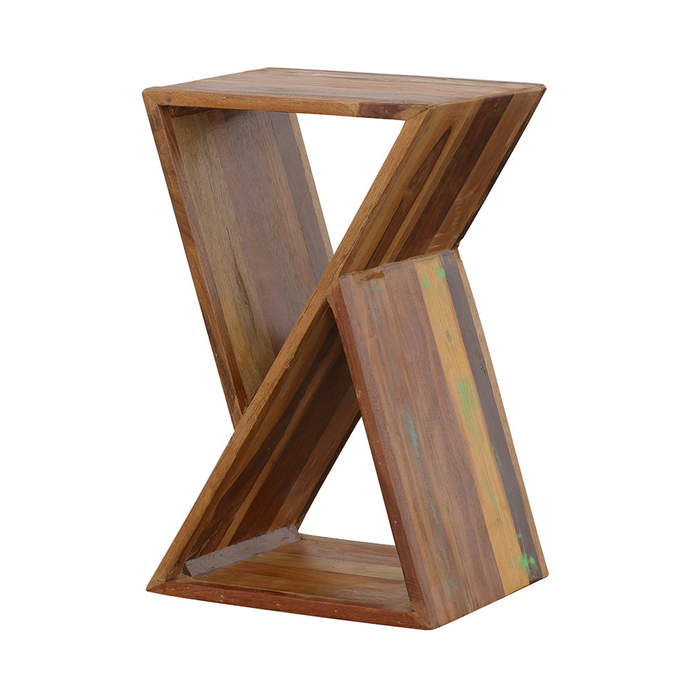 Lily Solid Reclaimed Wood Accent Side Table Natural-CoasterEveryday