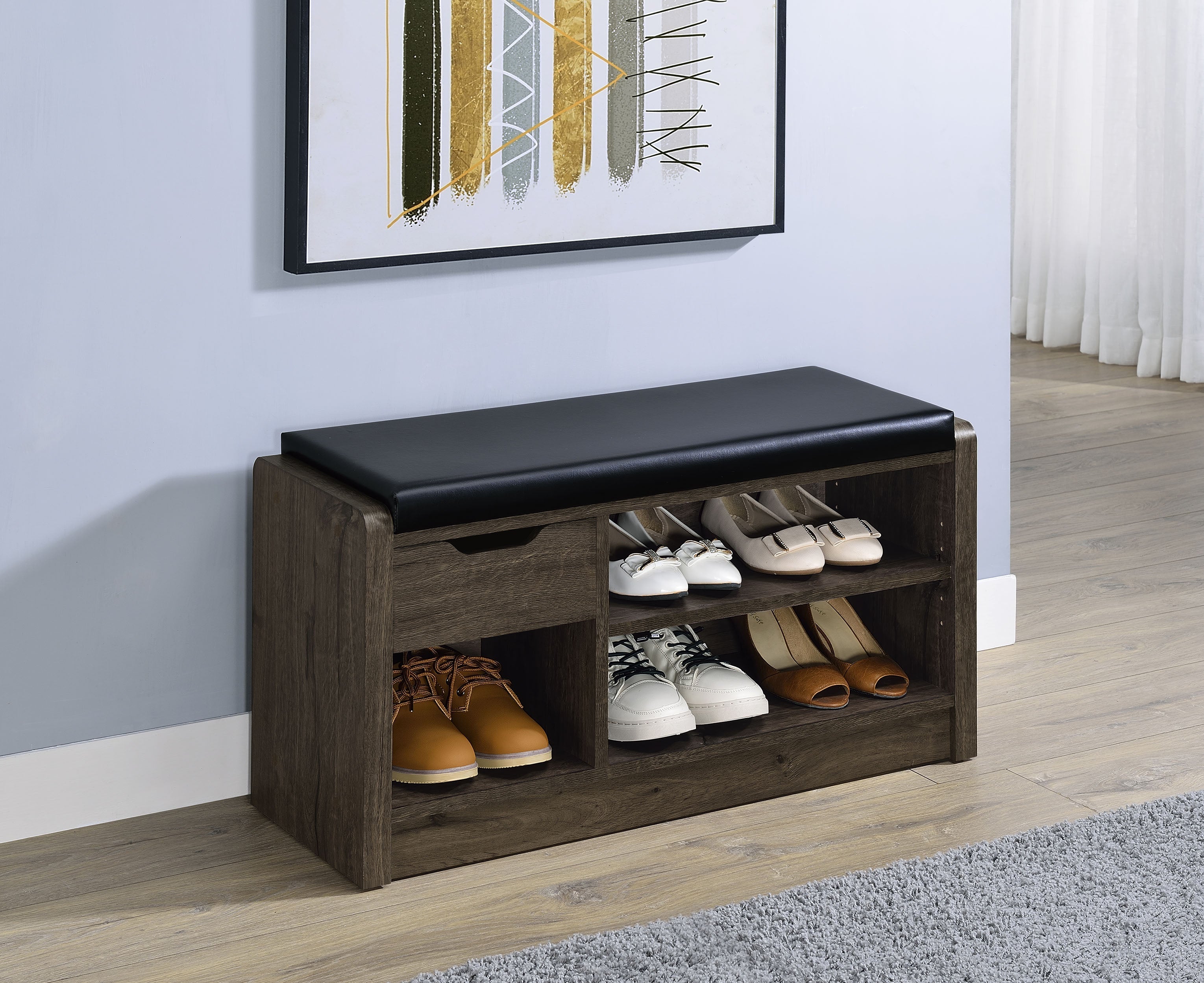 Arrington Storage Bench Smoked Oak-