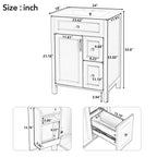 24-Inch Bathroom Vanity with Ceramic Sink