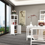 Multi-Functional Bamboo Storage Cabinet