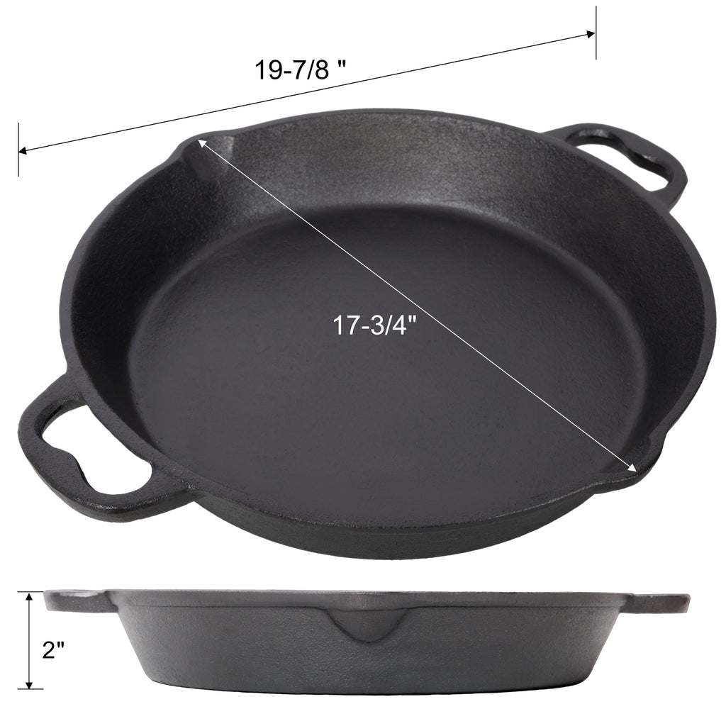 17-Inch Pre-Seasoned Cast Iron Skillet