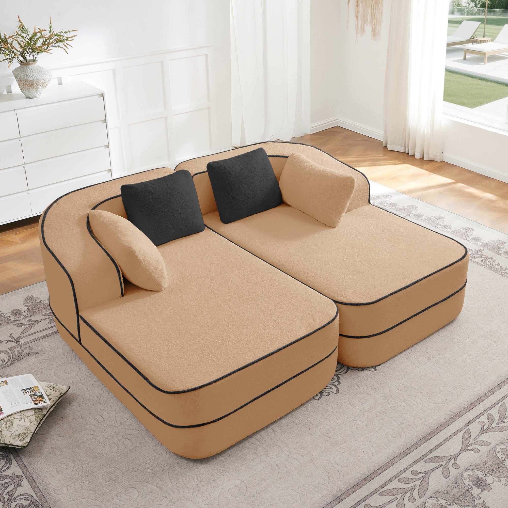 Teddy Fabric Sofa for Living Room