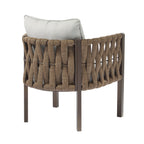 2-Pieces Outdoor Metal Patio Club Chair Set