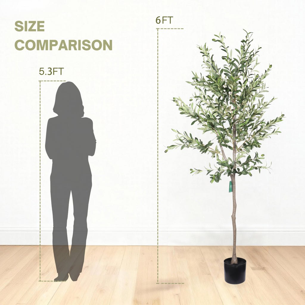 6FT Artificial Olive Tree