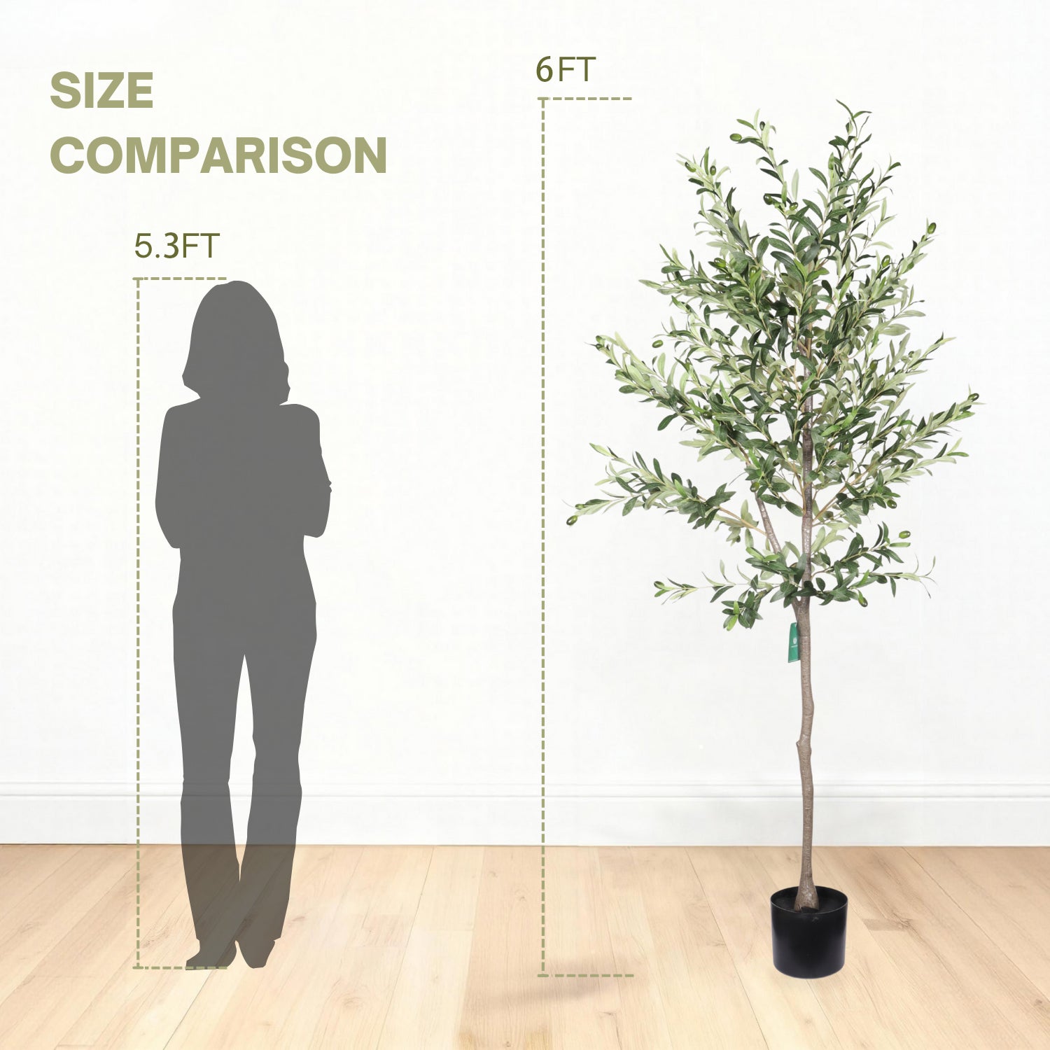 6FT Artificial Olive Tree