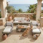 6-Pieces All Weather PE Wicker Sofa Set