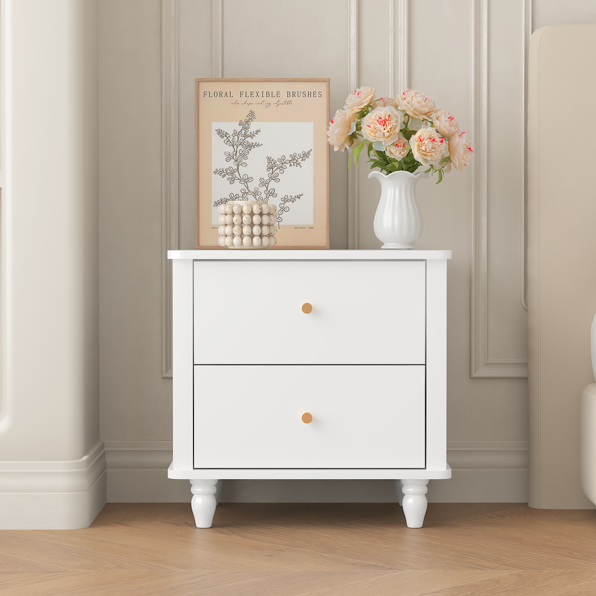 Modern 2-Drawer Nightstand