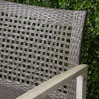 Hampton Outdoor Acacia Wood Wicker Loveseat
