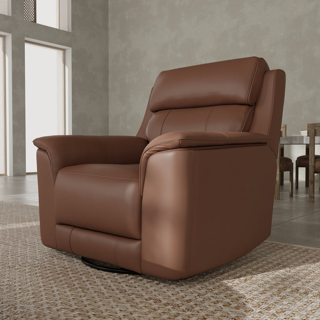 Oslo Manual Glider Recliner in Pecan