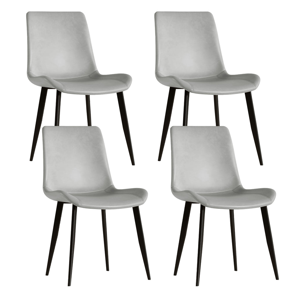 Modern Dining Chair Set of 4 Pieces with Floral Design