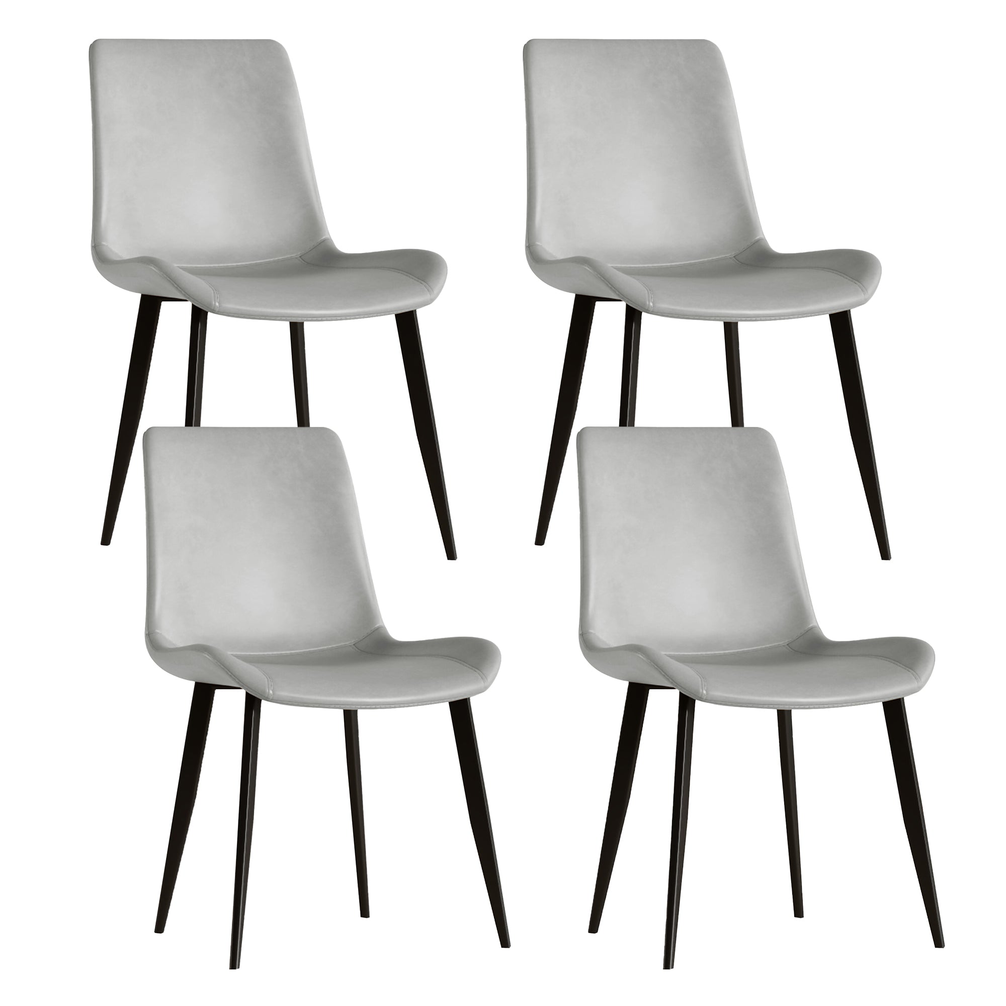 Modern Dining Chair Set of 4 Pieces with Floral Design