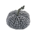 Set of 2, 6.5x6.5x6"H Chenille Weighted Pumpkins