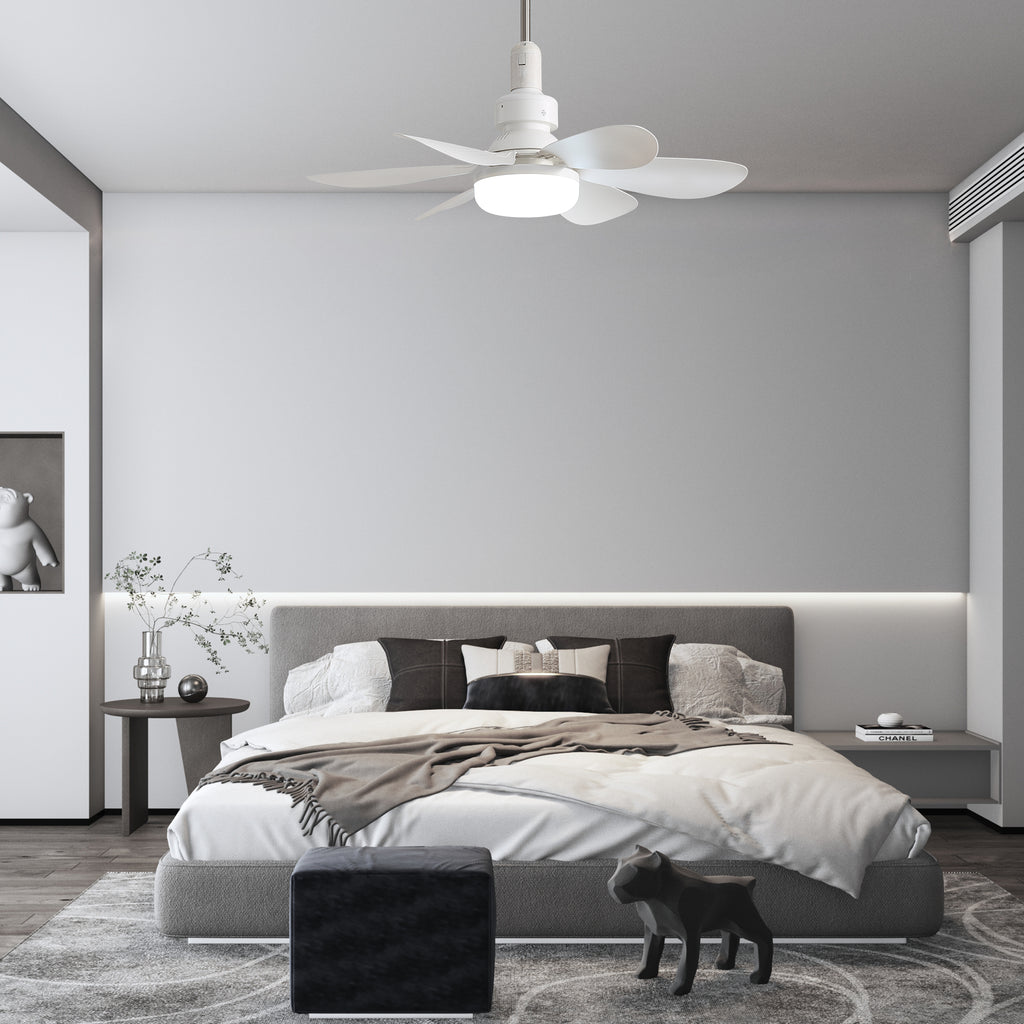 20-Inch Socket Fan Light Portable Ceiling Fan