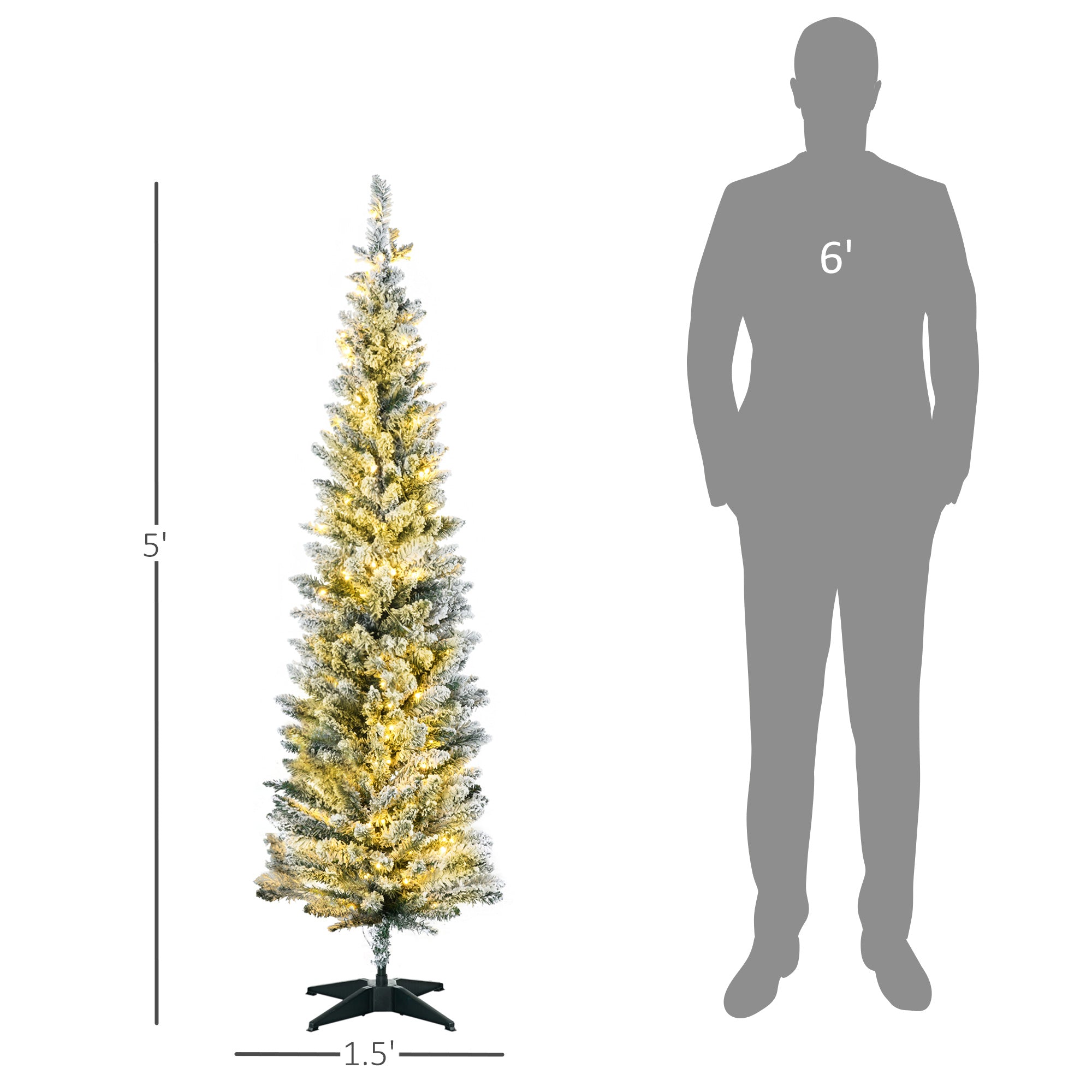5ft Slim Artificial Christmas Tree