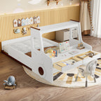 Twin Size Floor Bed with Car-Shape Design