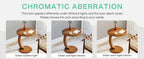 18.9" C-Shaped Round End Table