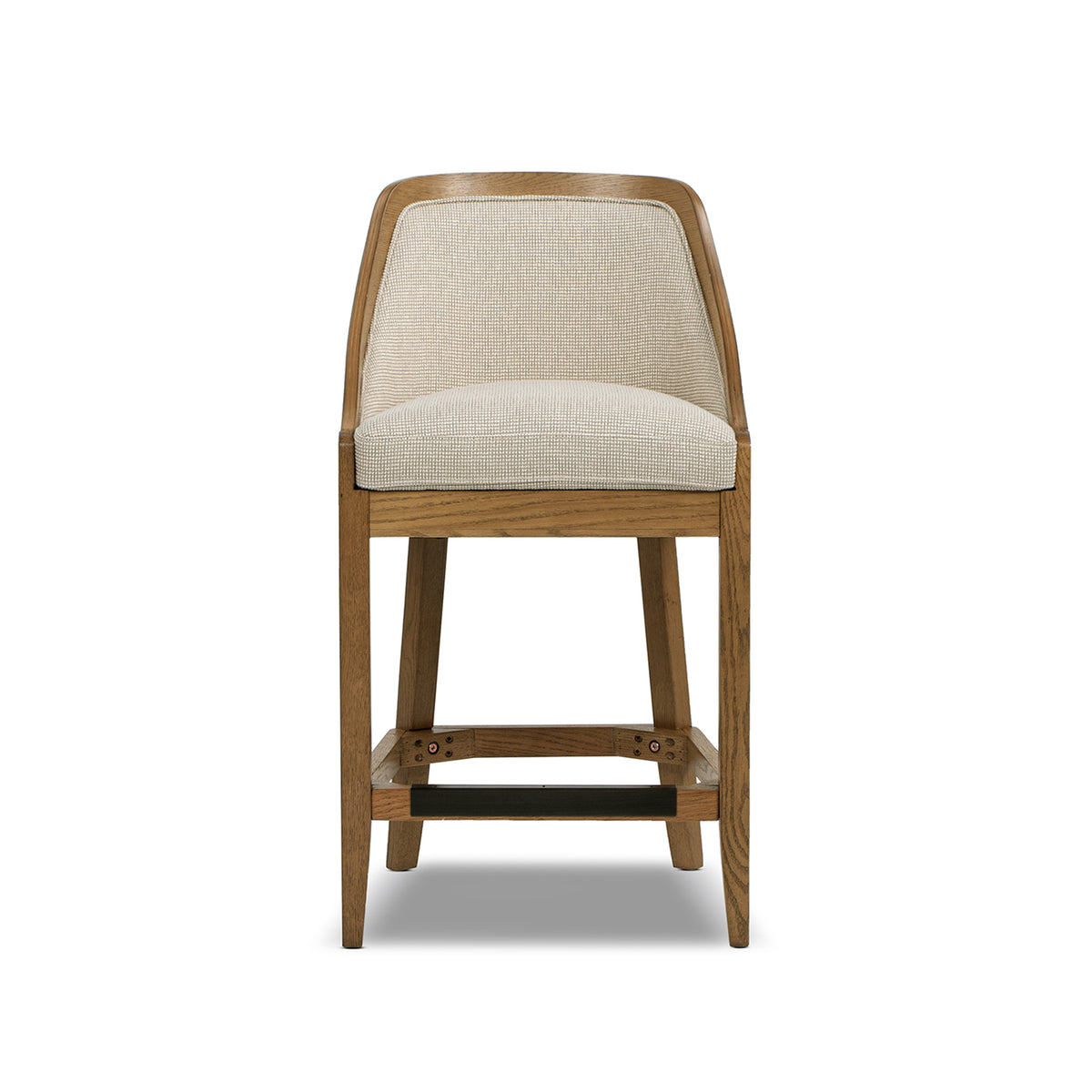 Charleston 27" Cane Counter Stool, Beige Performance Fabric