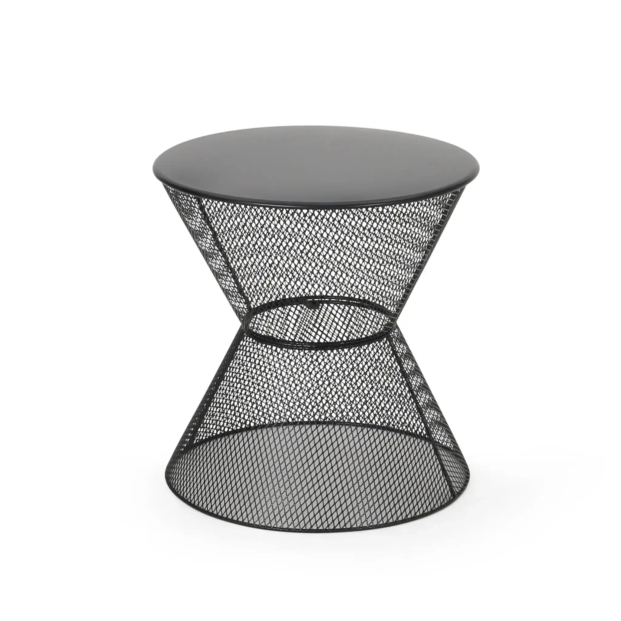Nevada Contemporary Side Table with Mesh Design